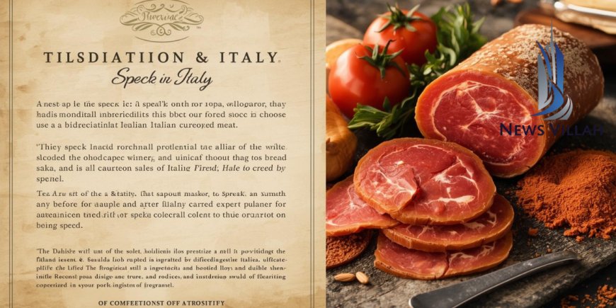 What is Speck in Italy