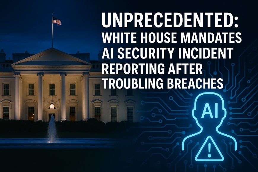 Unprecedented: White House Mandates AI Security Incident Reporting After Troubling Breaches